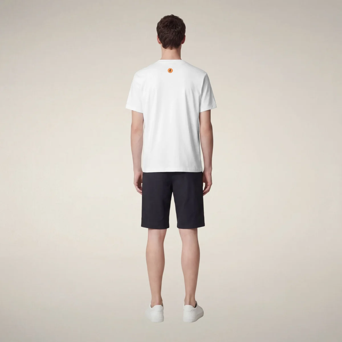 T-shirt uomo Petar bianco con stampa RESPECT_ – Image 3