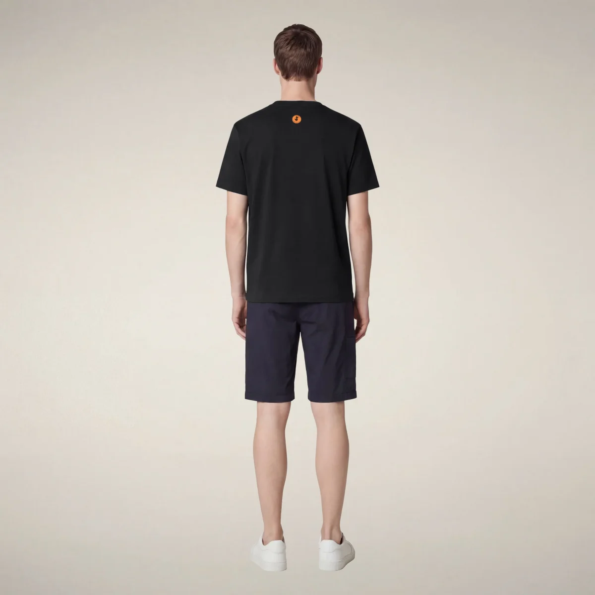 T-shirt uomo Petar nero con stampa RESPECT_ – Image 3