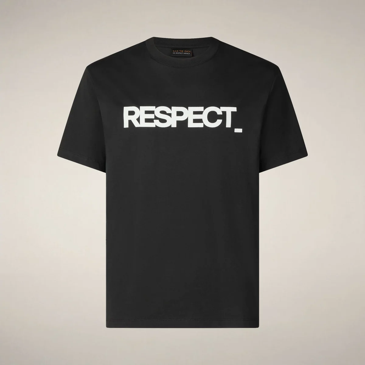 T-shirt uomo Petar nero con stampa RESPECT_ – Image 4