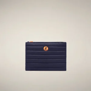 Pouch trapuntata unisex Shaula blu navy