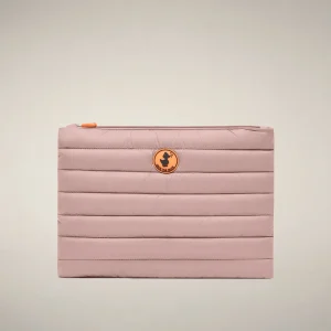 Pouch trapuntata Thalassa rosa baby