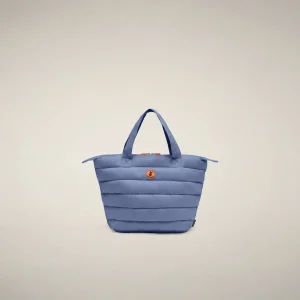 Borsa trapuntata Caron blu fiordaliso