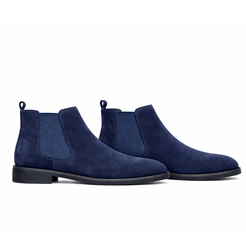 Bottines bleu marine homme – Image 4