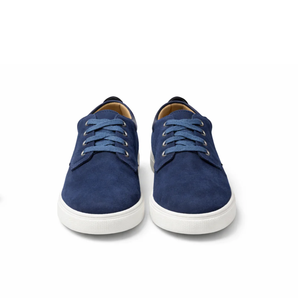 Chaussure homme daim bleu marine – Image 6