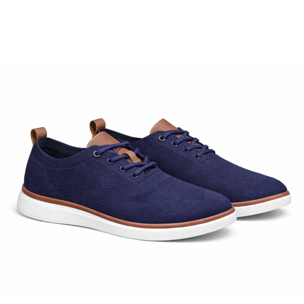 Baskets homme bleu marine maille respirante – Image 5