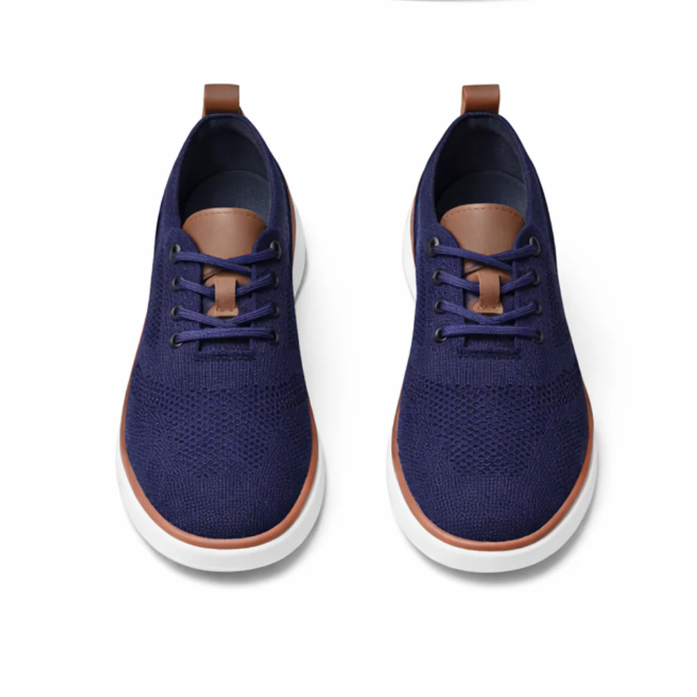 Baskets homme bleu marine maille respirante – Image 4