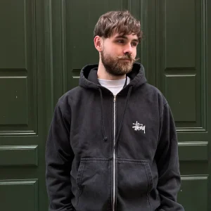 Basic Zip Stussy noir - L