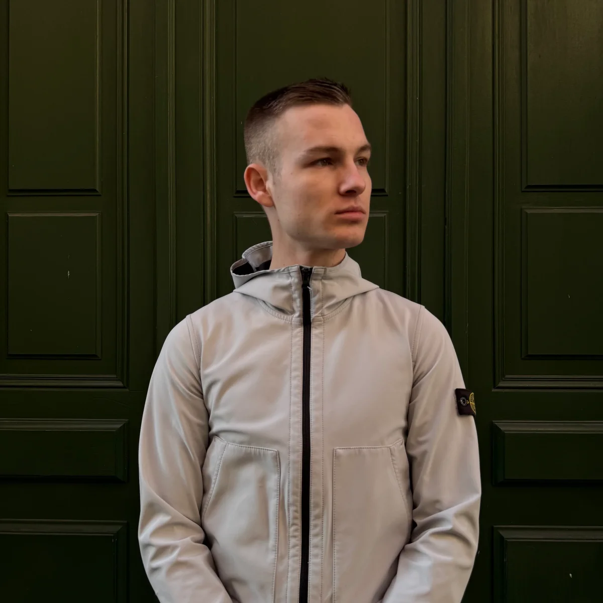 Shell Stone Island grise - XS – Image 3