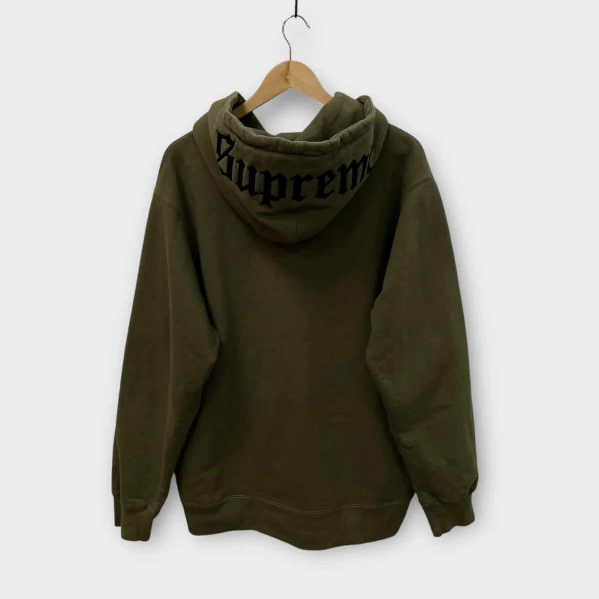 Zip Supreme kaki brodé capuche - XL – Image 5