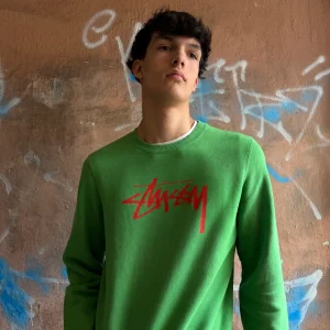 sweat stussy Vert (quelques taches) - M
