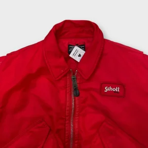 Bomber Schott rouge - XS