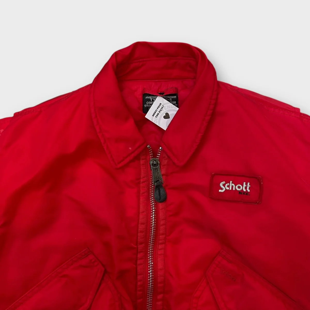 Bomber Schott rouge - XS