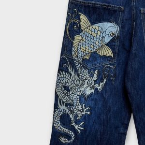 Hip Hop Baggy jeans brodé - FR48
