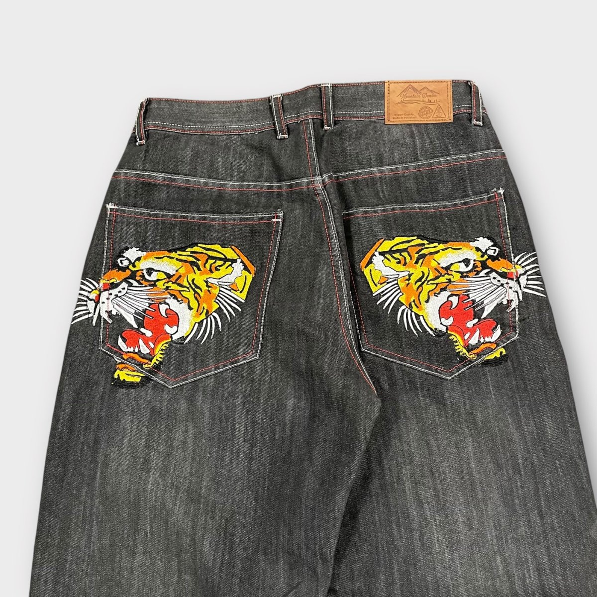 Baggy jeans broderie tigre W32 L32 - FR42 – Image 2