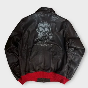 Veste En Cuir Avirex Marron - L