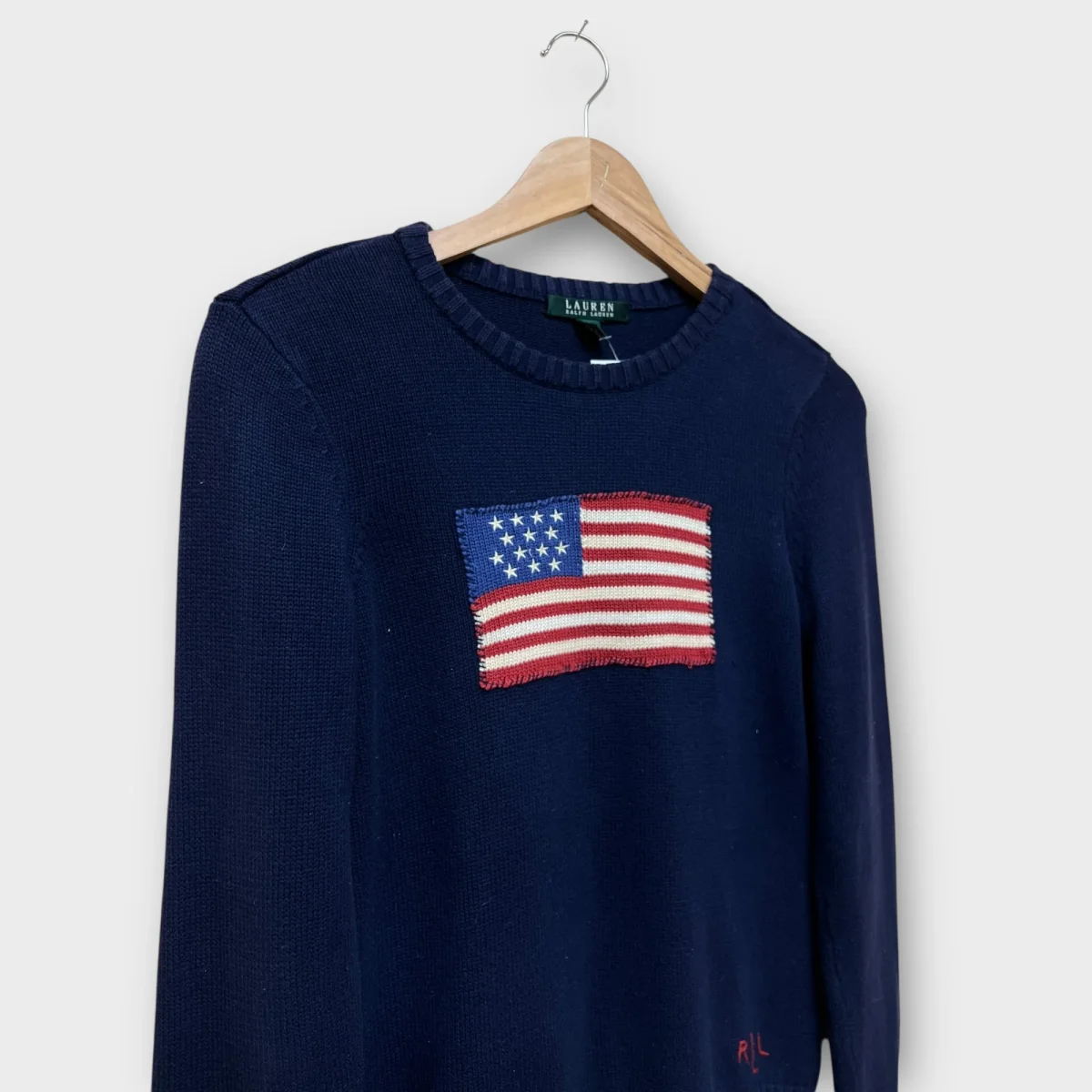 Pull Flag Ralph Lauren bleu - S Femme – Image 4
