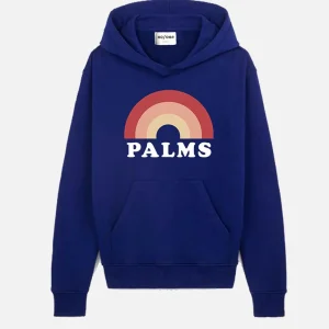 SWEAT NAVY À CAPUCHE "PALMS"