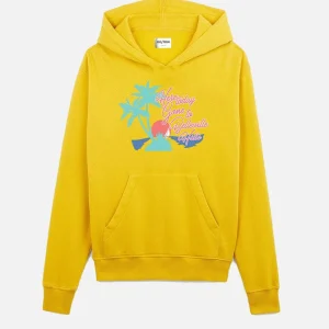 SWEAT JAUNE À CAPUCHE "Here today gone to Belleville Hills"