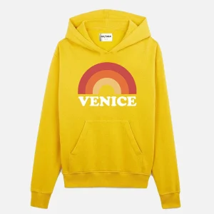 SWEAT JAUNE À CAPUCHE "VENICE"