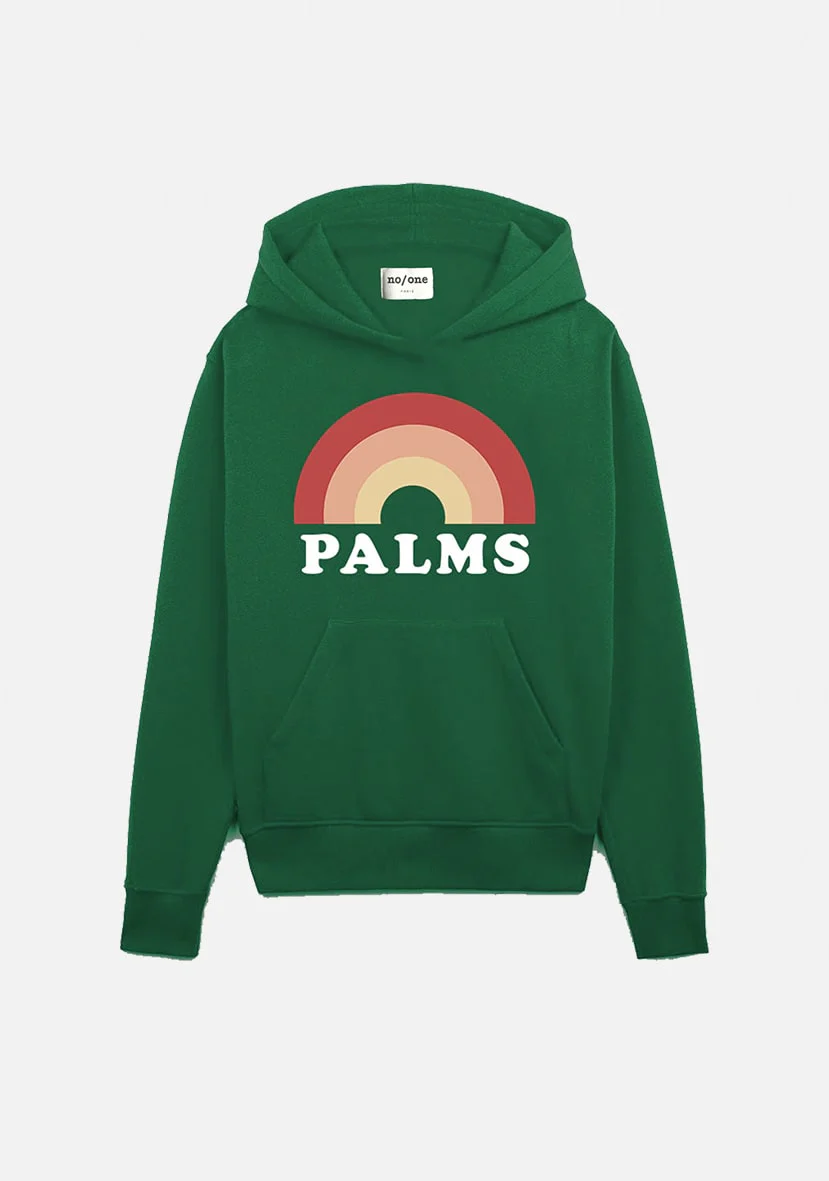 SWEAT VERT À CAPUCHE "PALMS" – Image 2