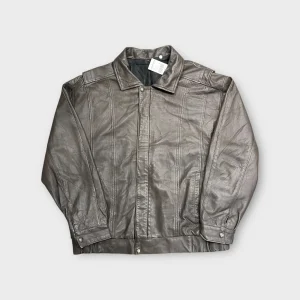 Veste en cuir vintage - L