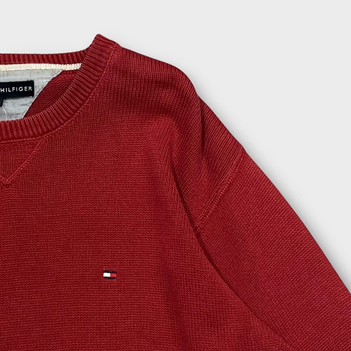Pull Tommy Hilfiger Rouge - L – Image 4