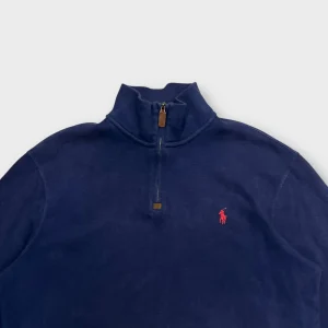 1/4 Zip Ralph Lauren Bleu - M
