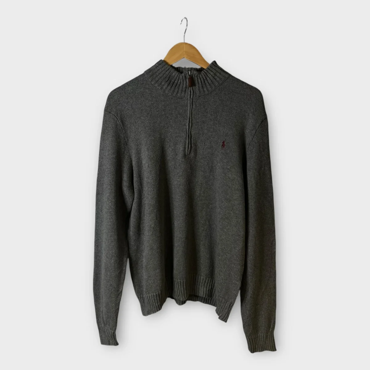 1/4 Zip Ralph Lauren Gris - L – Image 2
