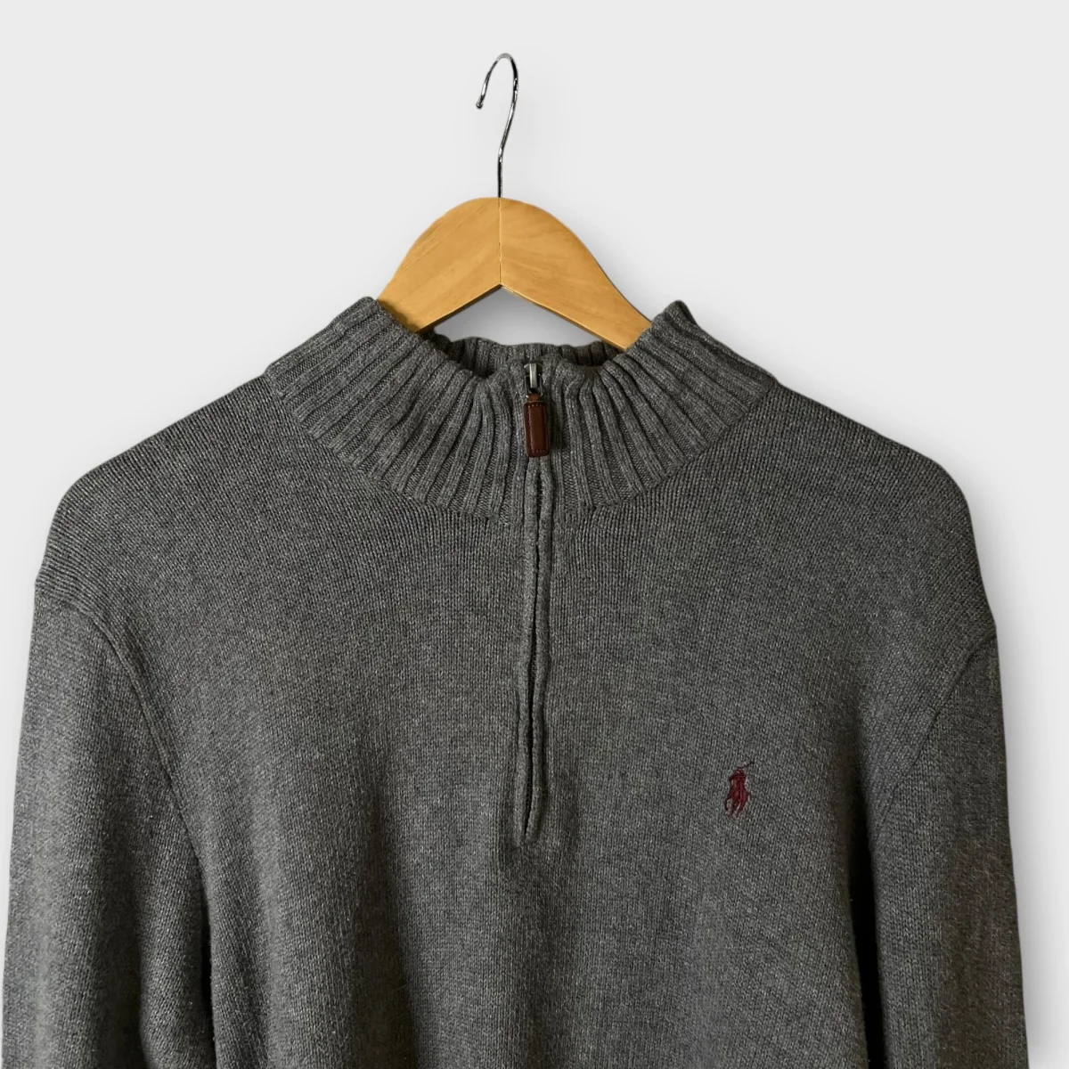 1/4 Zip Ralph Lauren Gris - L – Image 3