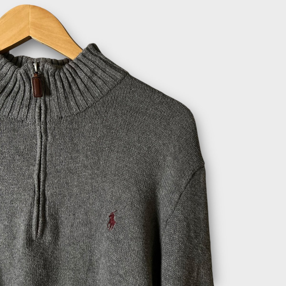 1/4 Zip Ralph Lauren Gris - L – Image 4