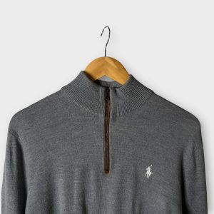 1/4 Zip Ralph Lauren Gris - L