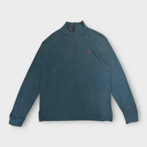 1/4 Zip Ralph Lauren Bleu - M