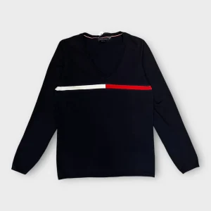 Pull Col V Tommy Hilfiger Navy - M