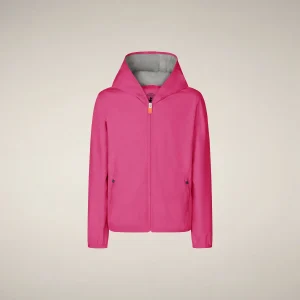 Giacca a vento bambini Jules rosa fucsia