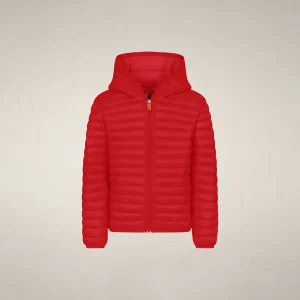 Piumino bambino Huey rosso