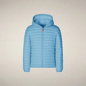 Piumino bambina Ana azzurro ozono