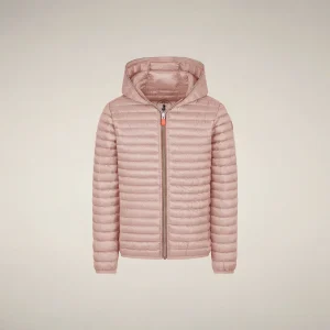 Piumino bambina animal-free Rosy rosa baby