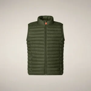 Gilet imbottito bambini unisex Dolin verde oliva