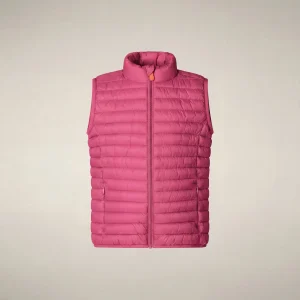 Gilet imbottito bambini unisex Dolin rosa azalea