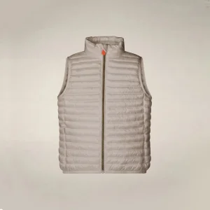 Gilet imbottito bambina Ava beige sabbia