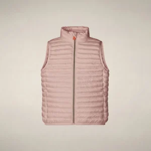 Gilet imbottito bambina Ava rosa baby