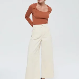 Pantalon JOULIA Ivoire