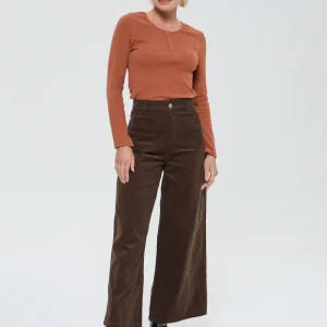 Pantalon JOULIA Chocolat