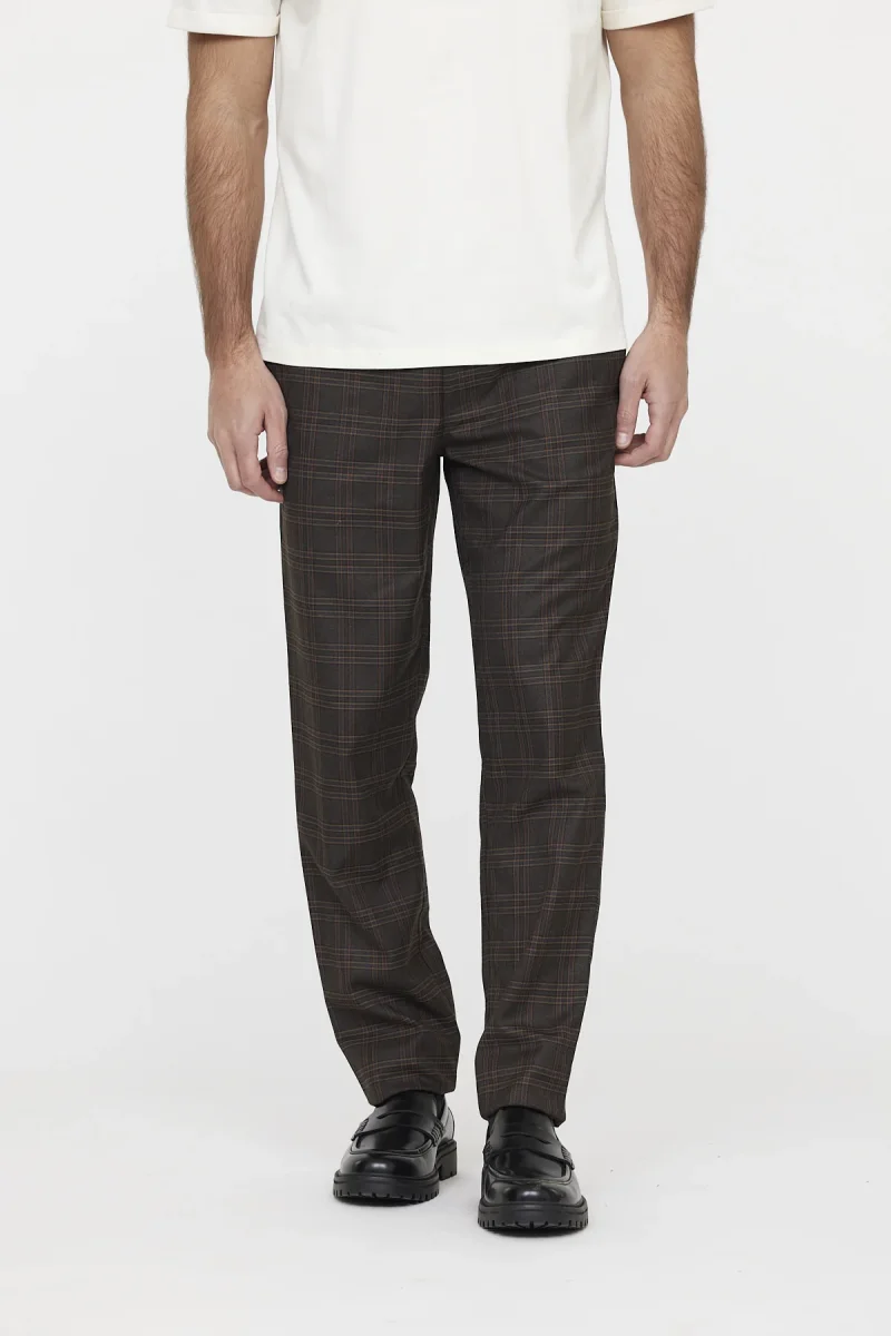 Pantalon GLANCE Check brown