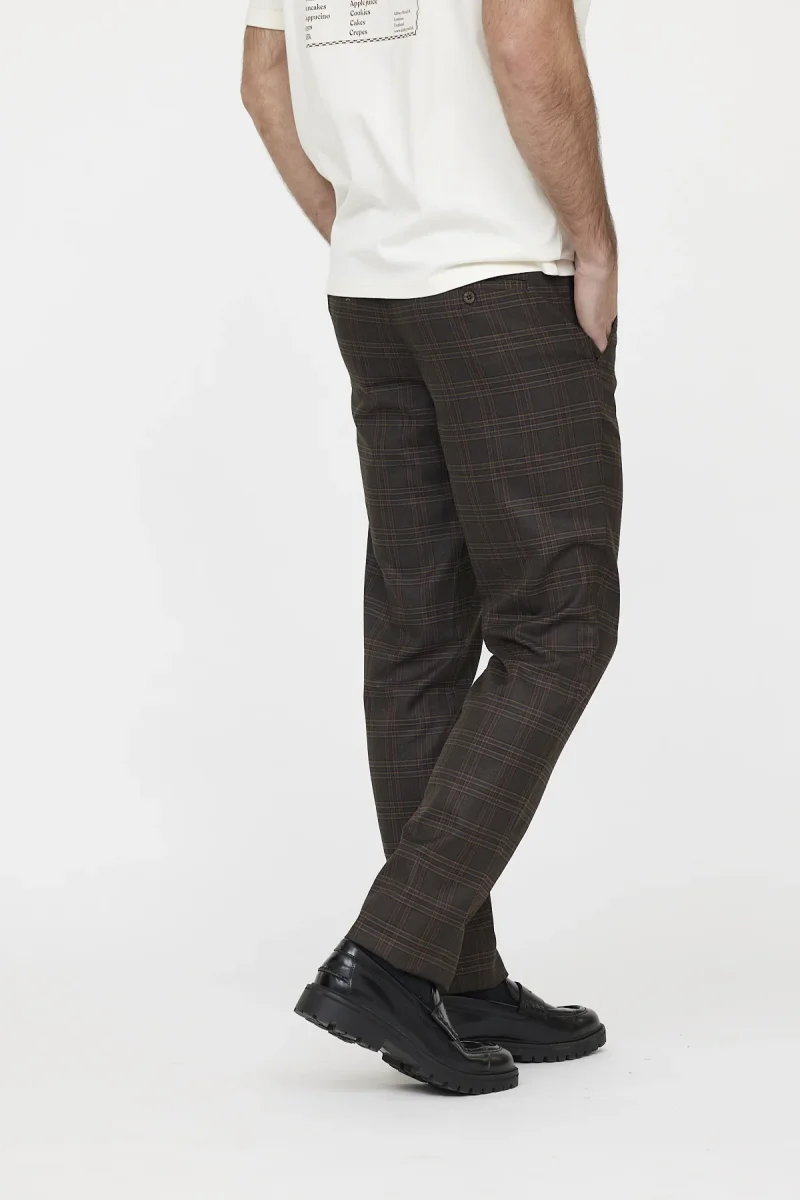 Pantalon GLANCE Check brown – Image 4