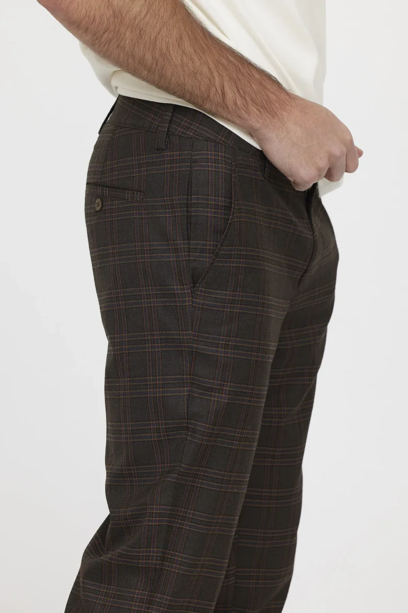 Pantalon GLANCE Check brown – Image 5