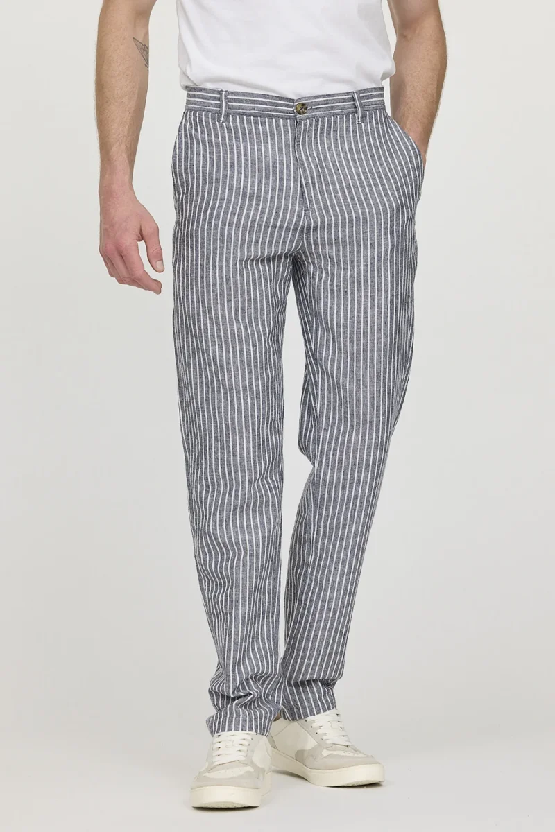 Pantalon GLANCE Navy stripes – Image 2