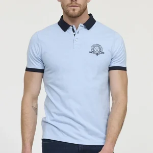 Polo BAC Gris bleu chiné