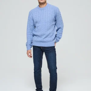 Pull Cafyo Sky Blue Chiné