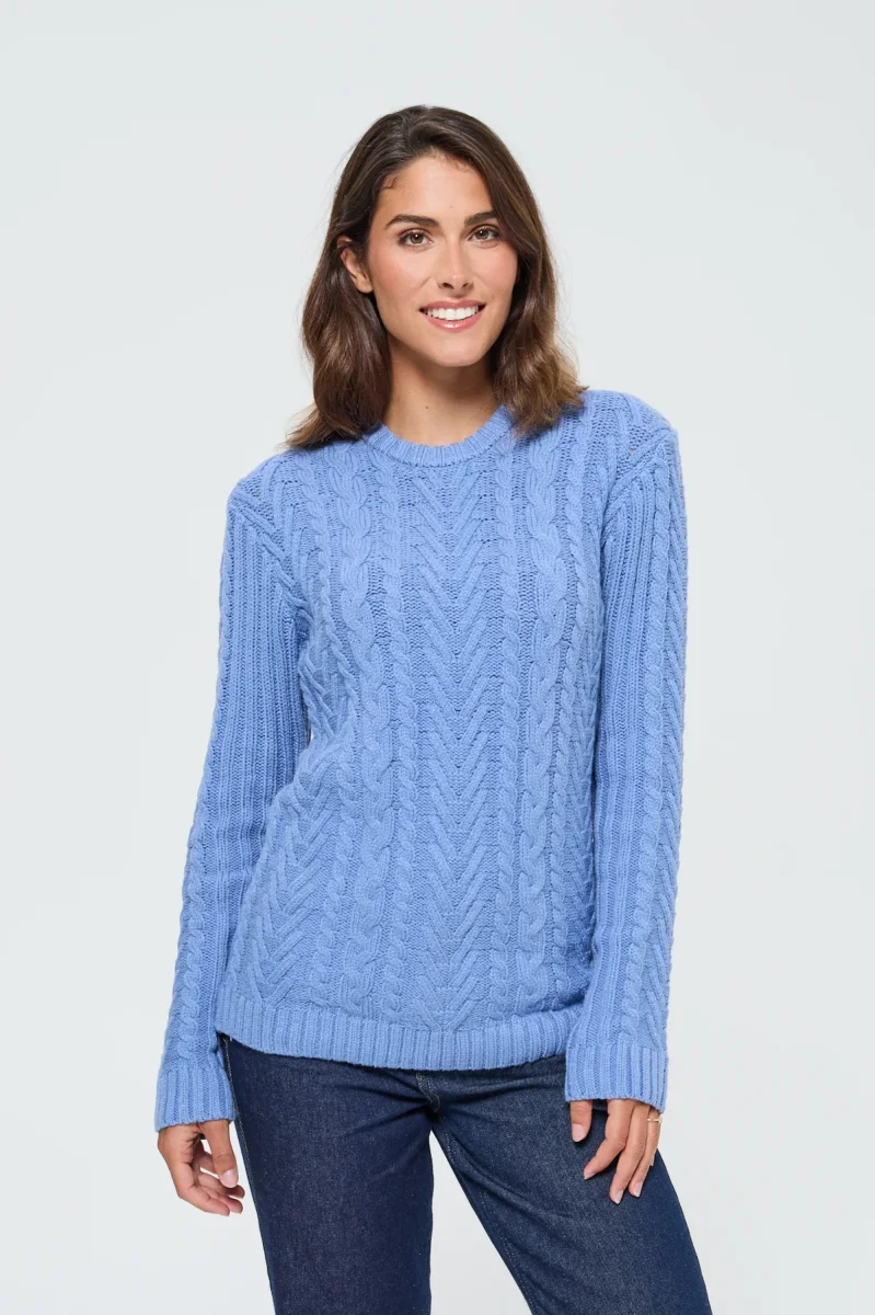 Pull Cofoncy Sky Blue Chiné – Image 3